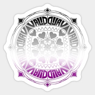 Ace is Valid Mandala Sticker